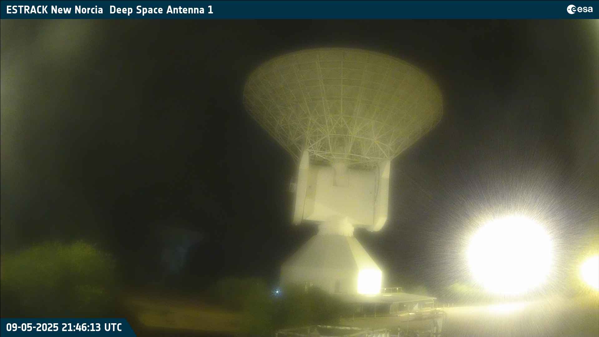 Live webcam image of DSA-1 at New Norcia, Australia (source: ESA)